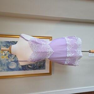 Wacoal / Intimissimi Lavender Sheer Lace Chemise